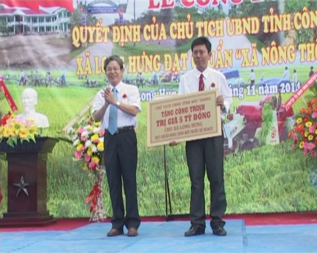 Perubahan di kecamatan pedesaan baru Long Hung, provinsi Soc Trang